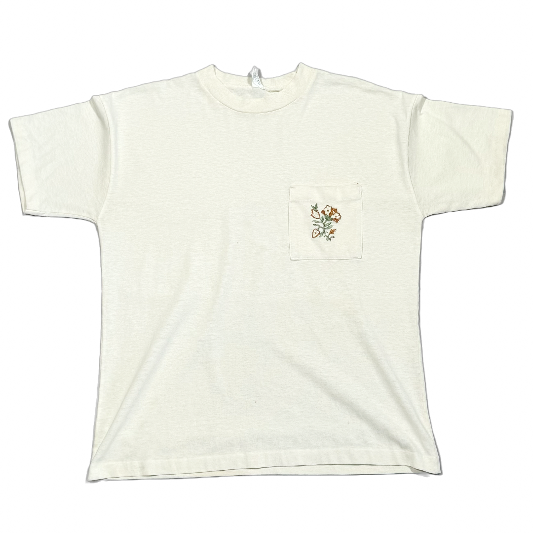 Vintage Flower Pocket T-Shirt