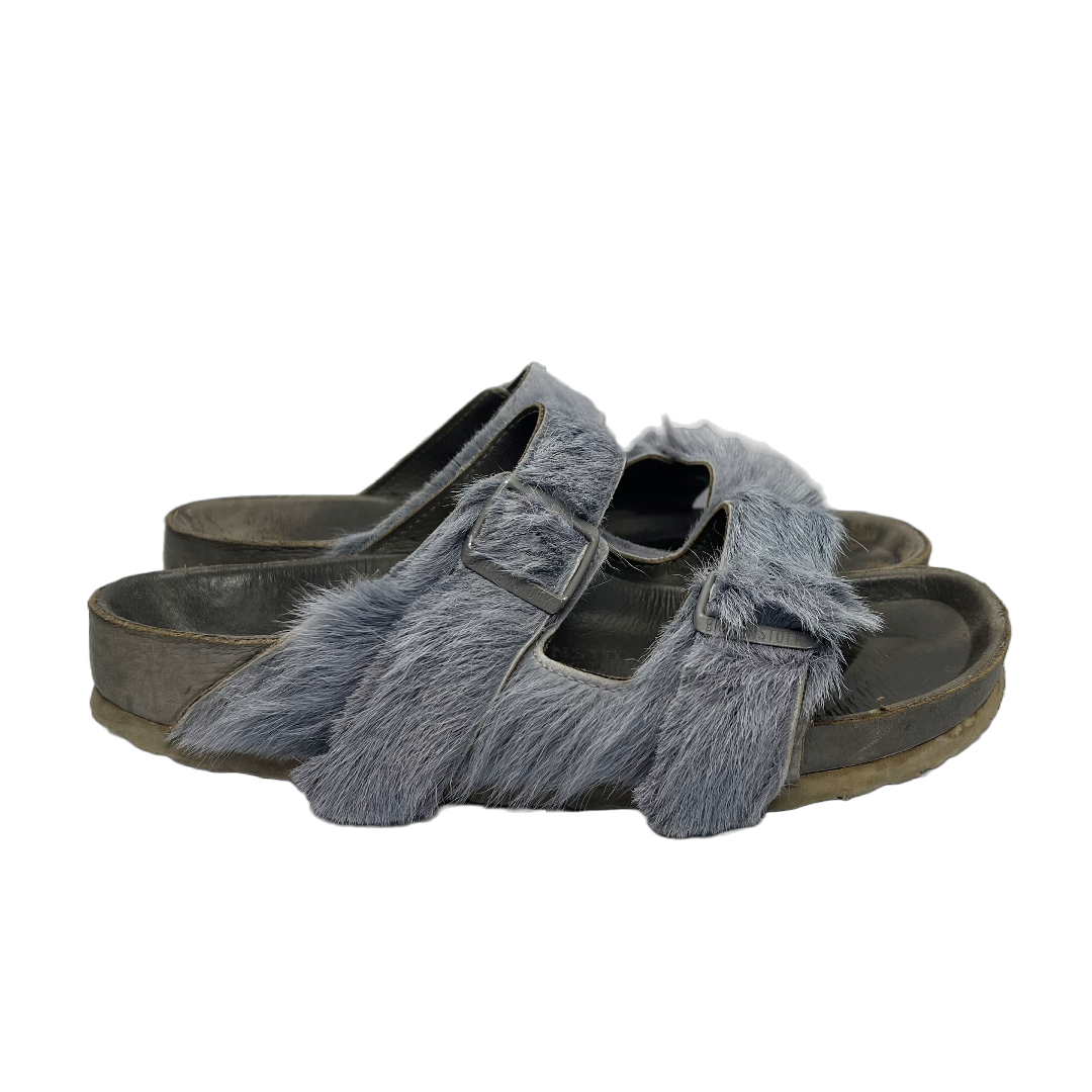 Rick Owens Birkenstock Arizona Fur Sandals