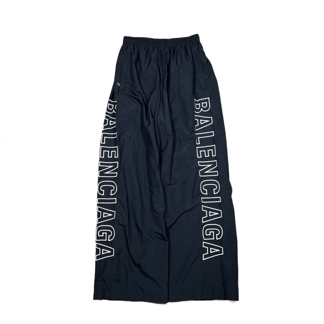 Balenciaga Wide Leg Logo Pants