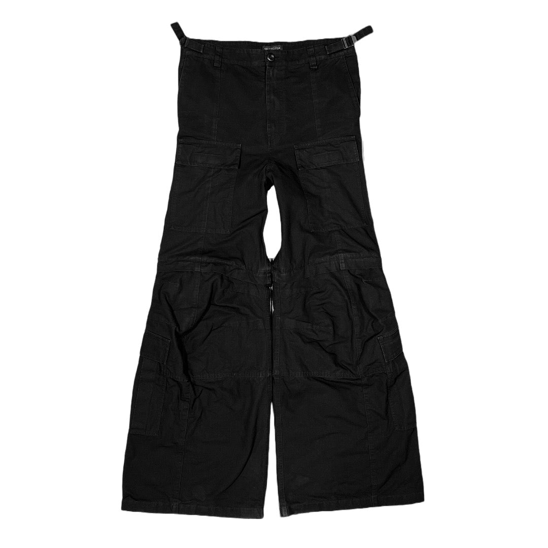 Balenciaga Winter 23 Runway Flared Cargo Pants