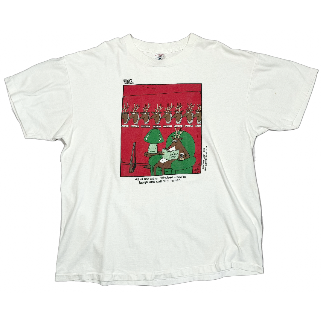 Vintage 1991 Rubes Reindeer T-Shirt