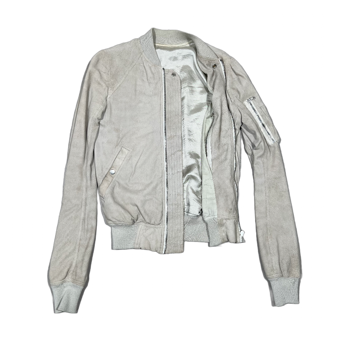 Rick Owens SS19 "Babel" Blistered Lamb Leather Bomber