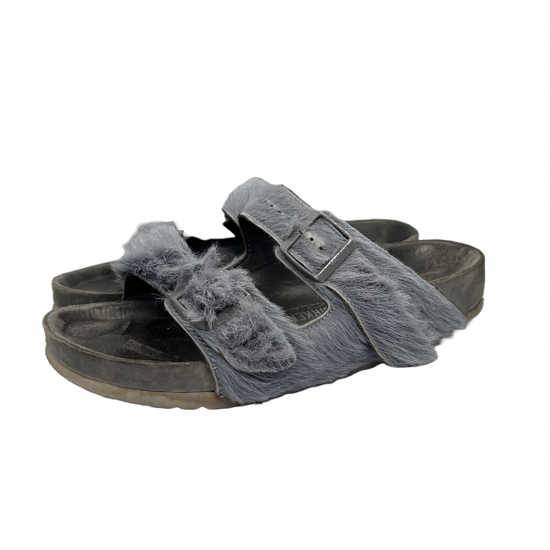 Rick Owens Birkenstock Arizona Fur Sandals