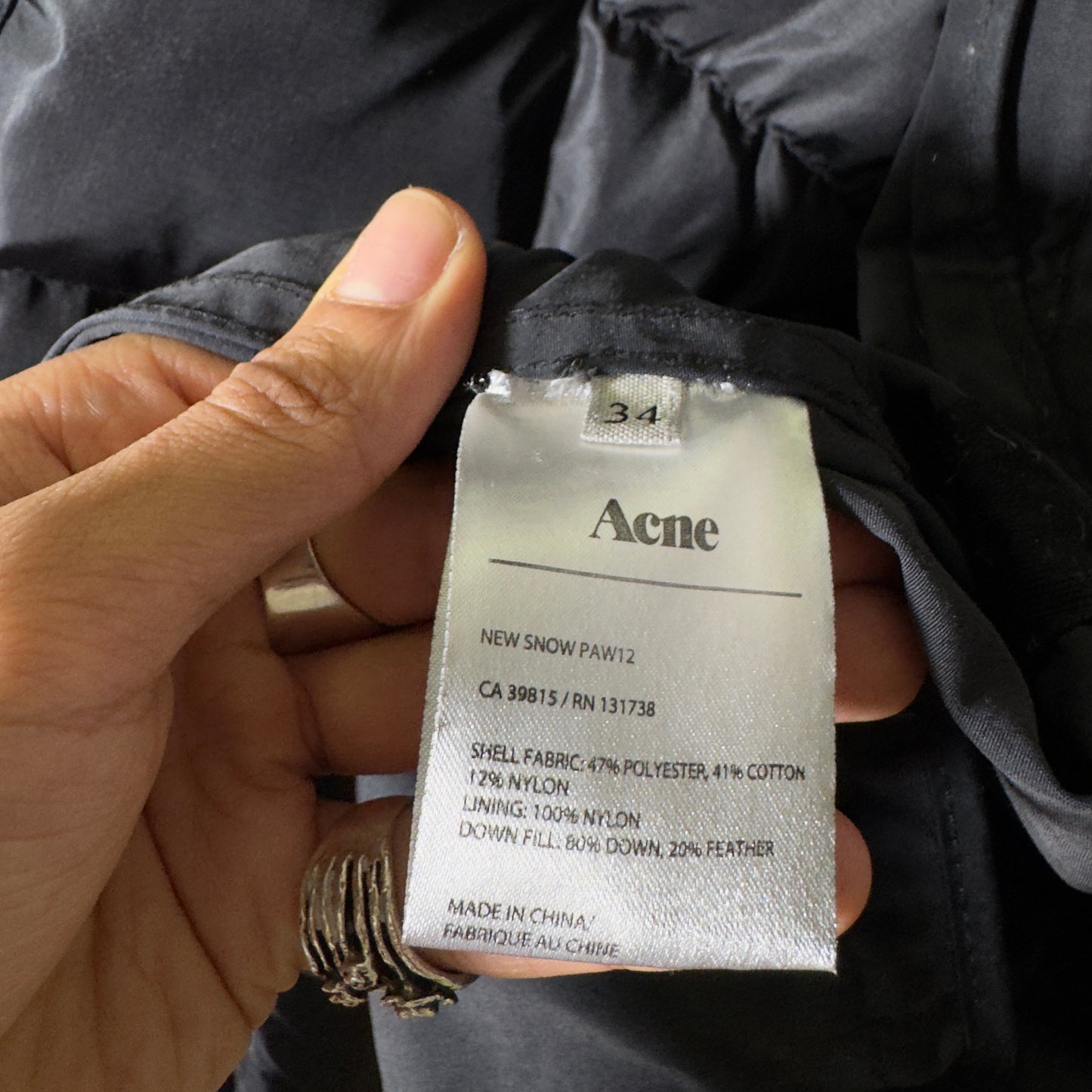 Acne AW12 New Snow Parka