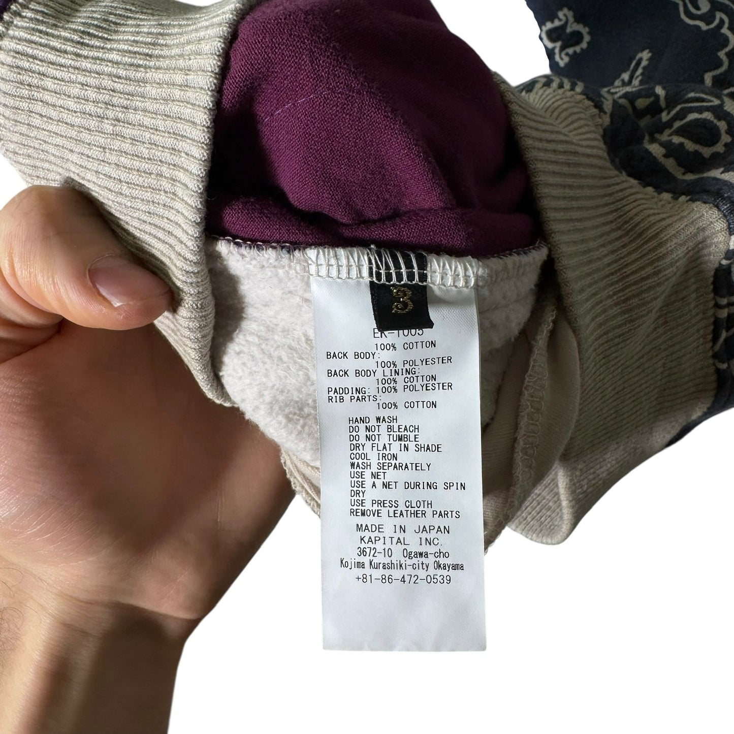 Kapital Bandana Paisley Waltzing Matilda Sweatshirt