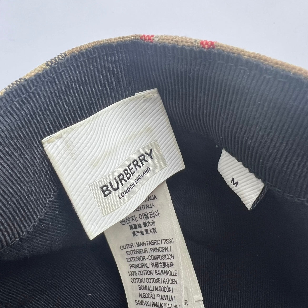 Burberry Check Baseball Cap