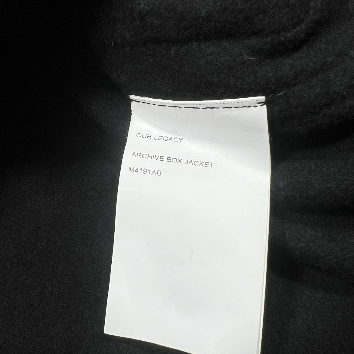 Our Legacy Archive Box Jacket