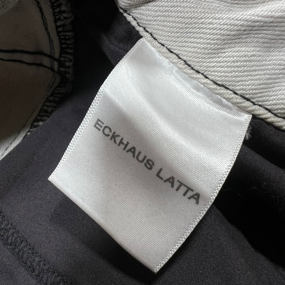 Eckhaus Latta Runway Wide Leg Jeans Tri Stacked