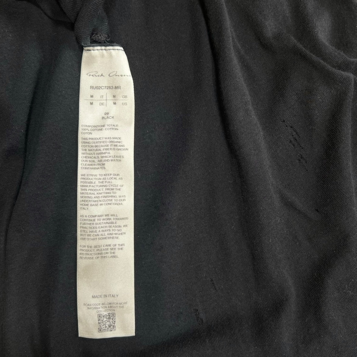 Rick Owens FW23 Luxor Hooded Long Sleeve