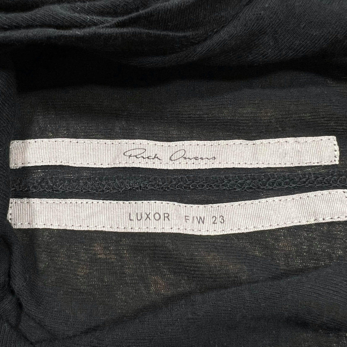 Rick Owens FW23 Luxor Hooded Long Sleeve