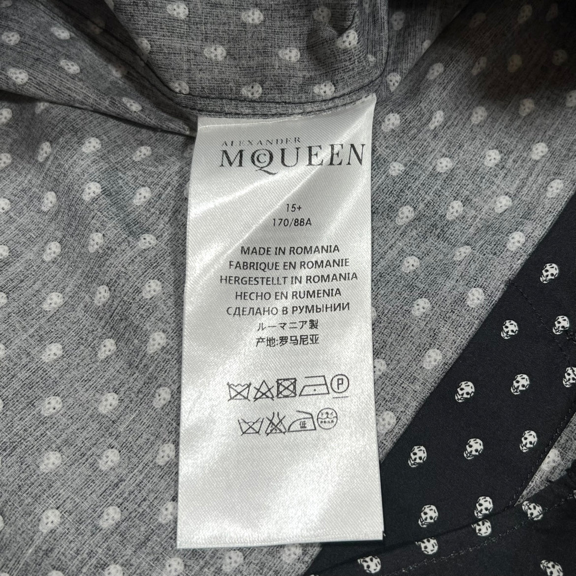 Alexander Mcqueen Short Sleeve Skull Shirt