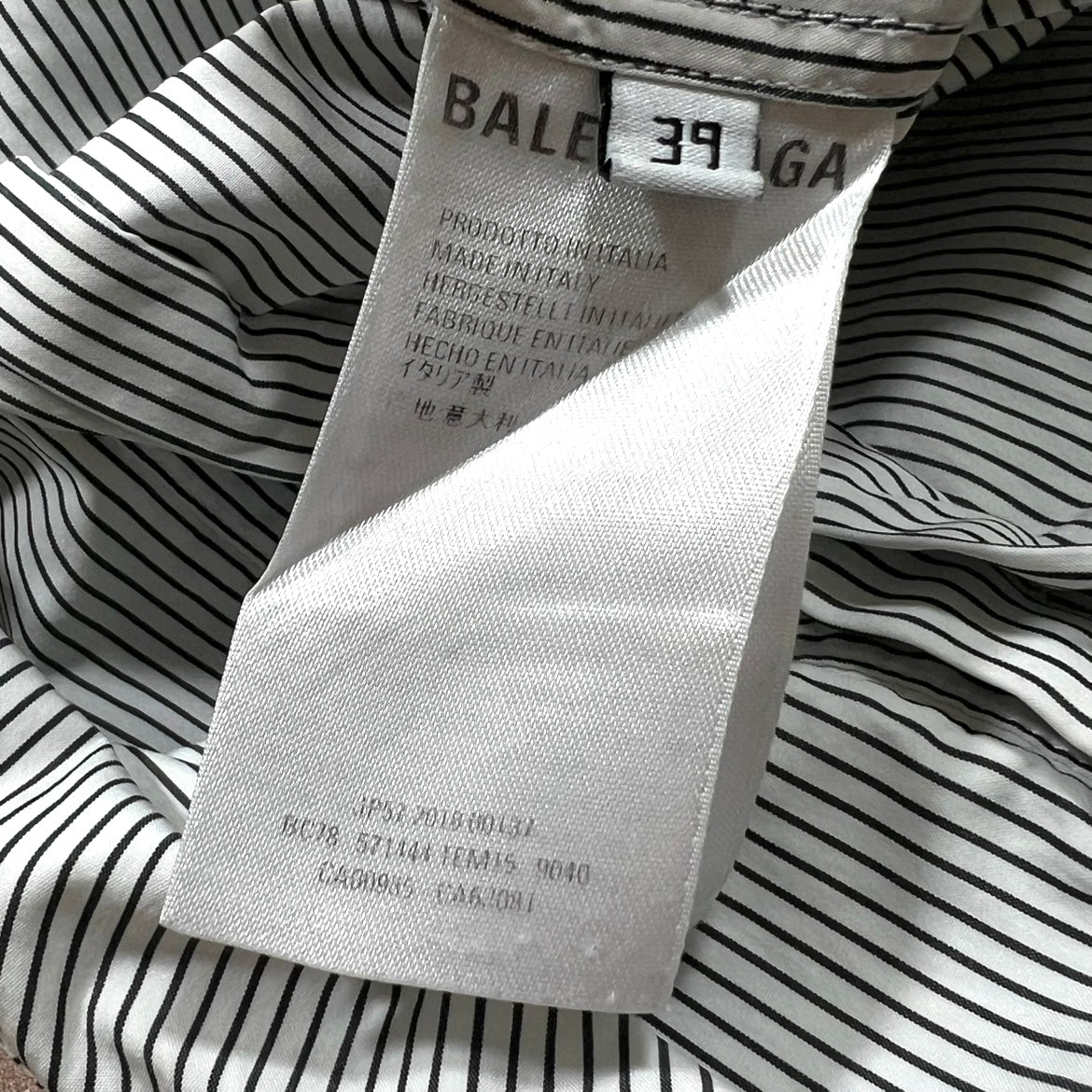 Balenciaga Tattoo Striped Shirt