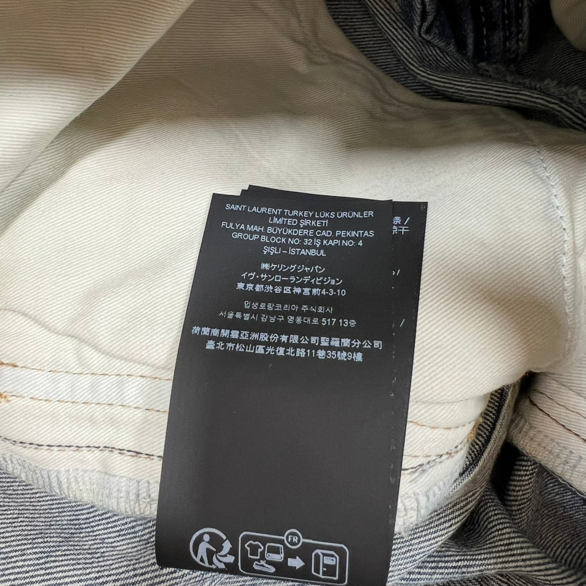 Saint Laurent D45 Wide Leg Jeans