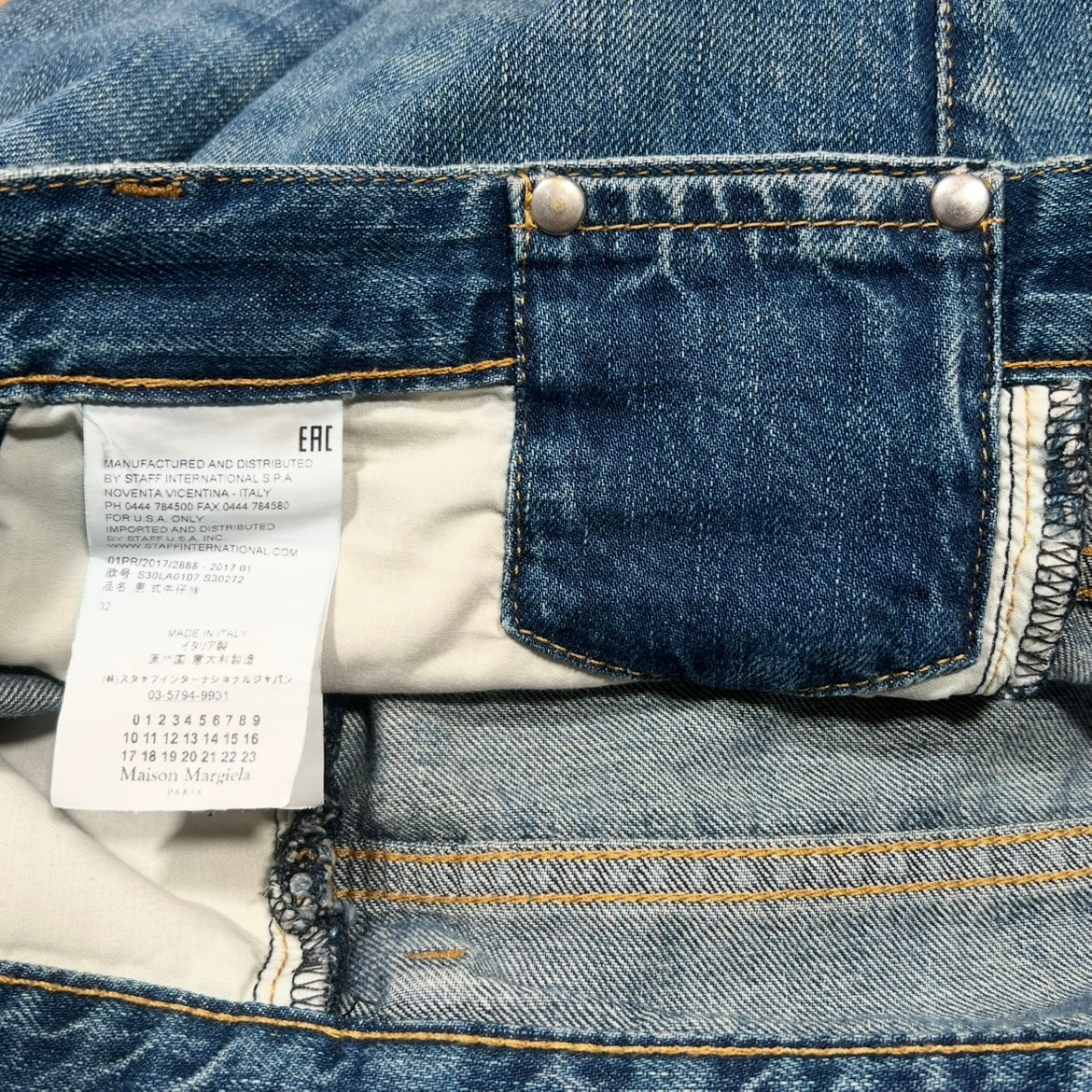 Maison Margiela Button Flare Jeans