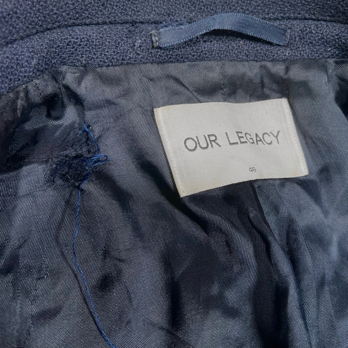 Our Legacy AW14 Navy Melton Coat