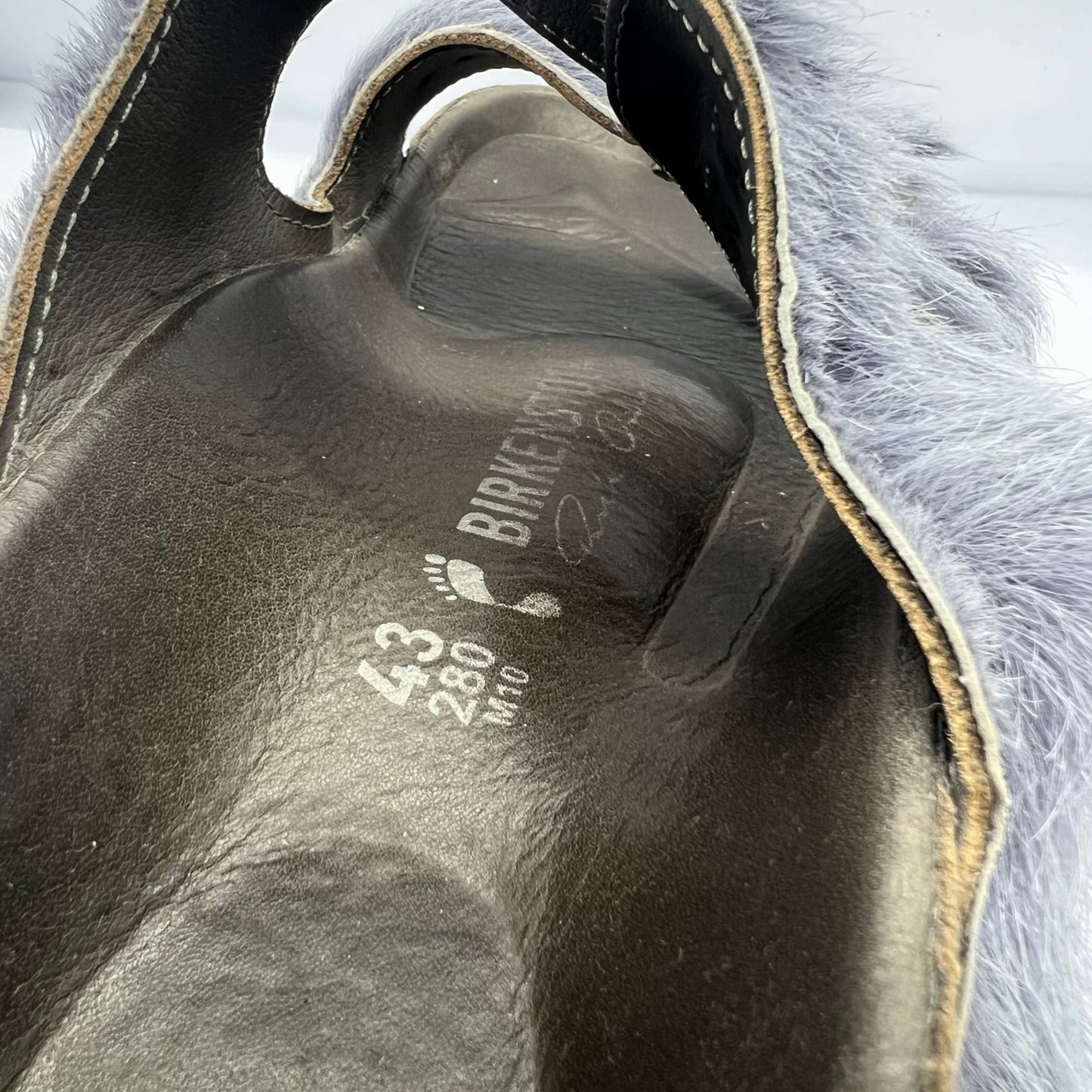 Rick Owens Birkenstock Arizona Fur Sandals