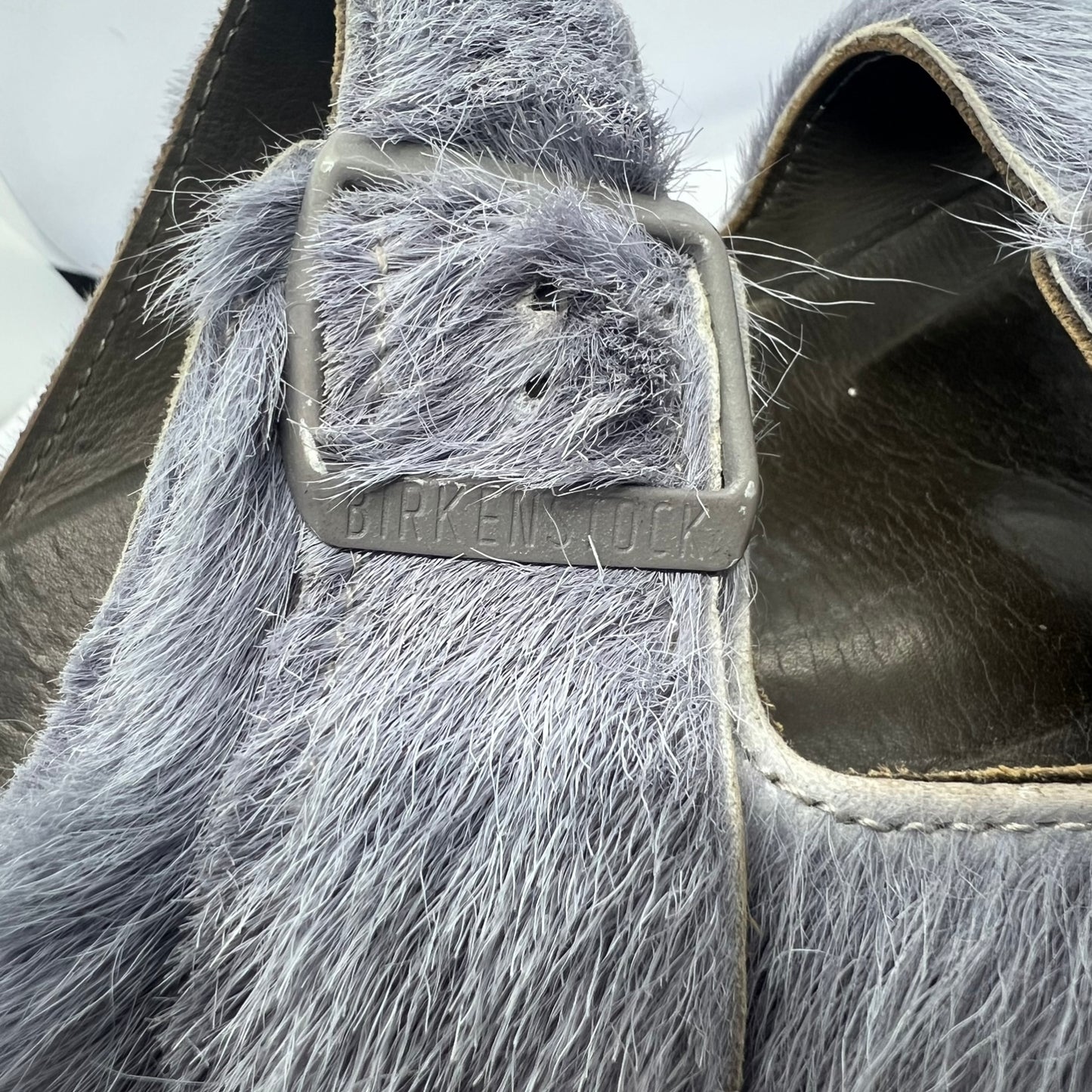 Rick Owens Birkenstock Arizona Fur Sandals