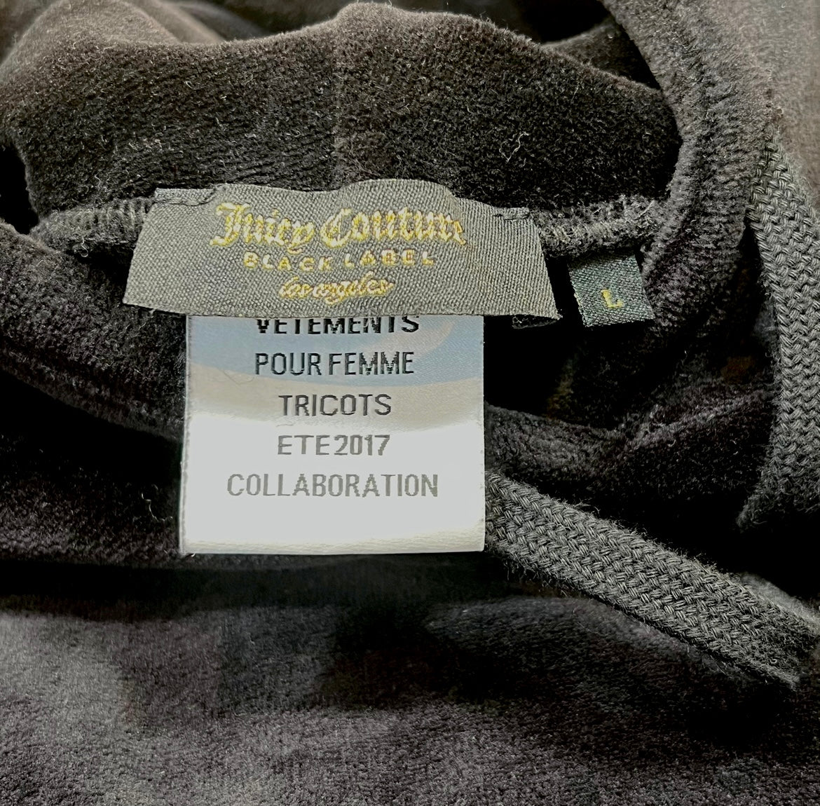 Vetements x Juicy Couture SS17 Runway Sample Velour Hoodie