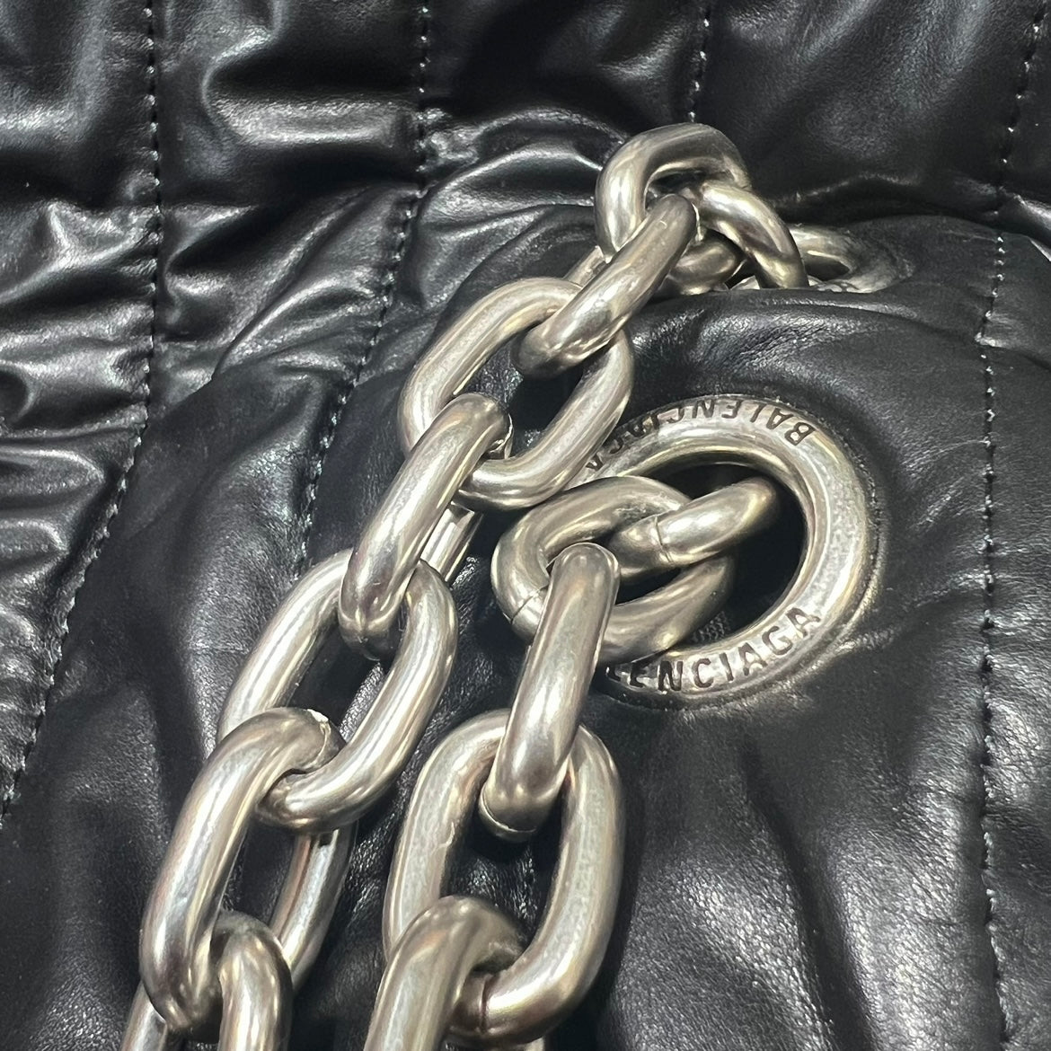 Balenciaga Medium Quilted Monaco Shoulder Bag