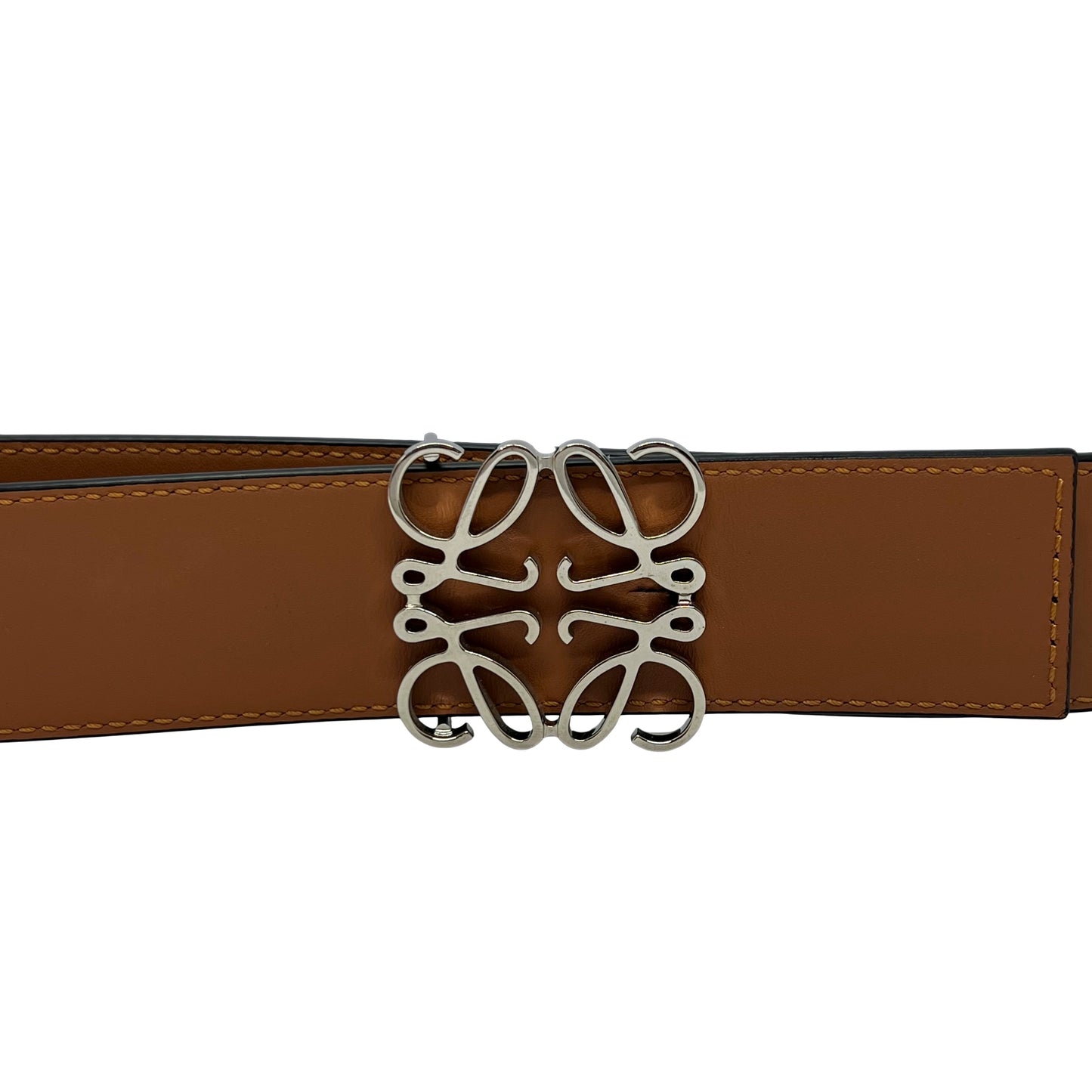 Loewe Silver Reversible Anagram Belt