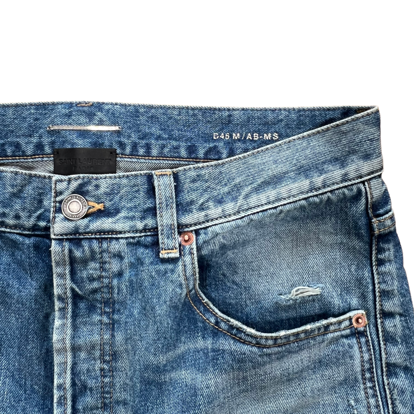 Saint Laurent D45 Wide Leg Jeans
