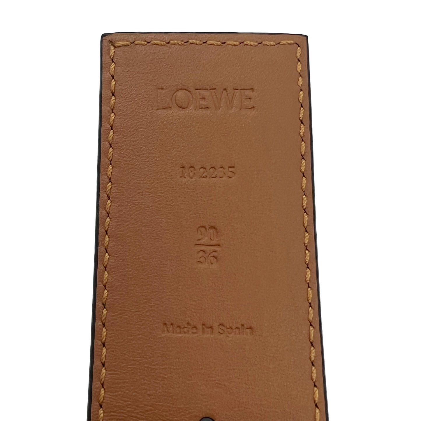 Loewe Silver Reversible Anagram Belt