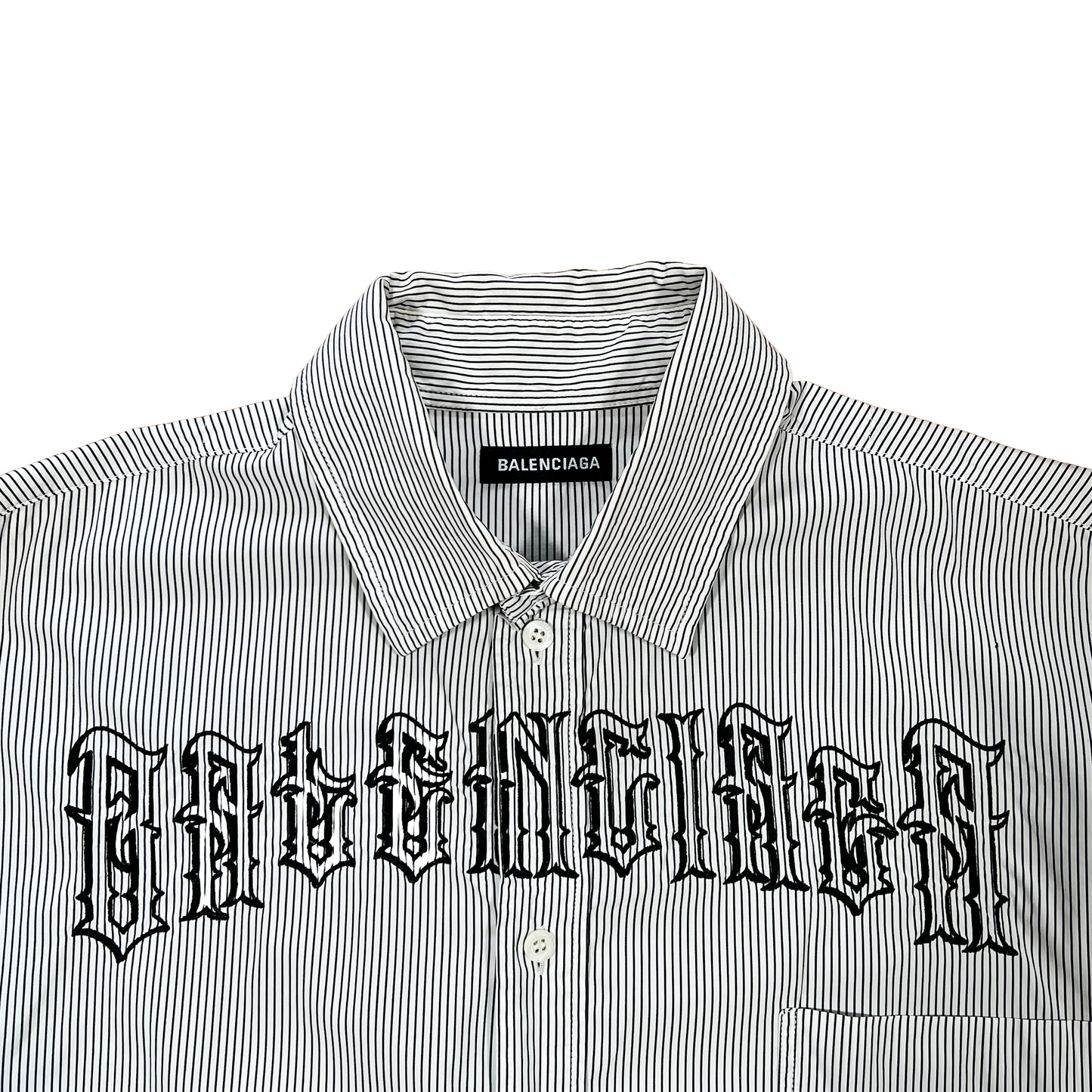 Balenciaga Tattoo Striped Shirt