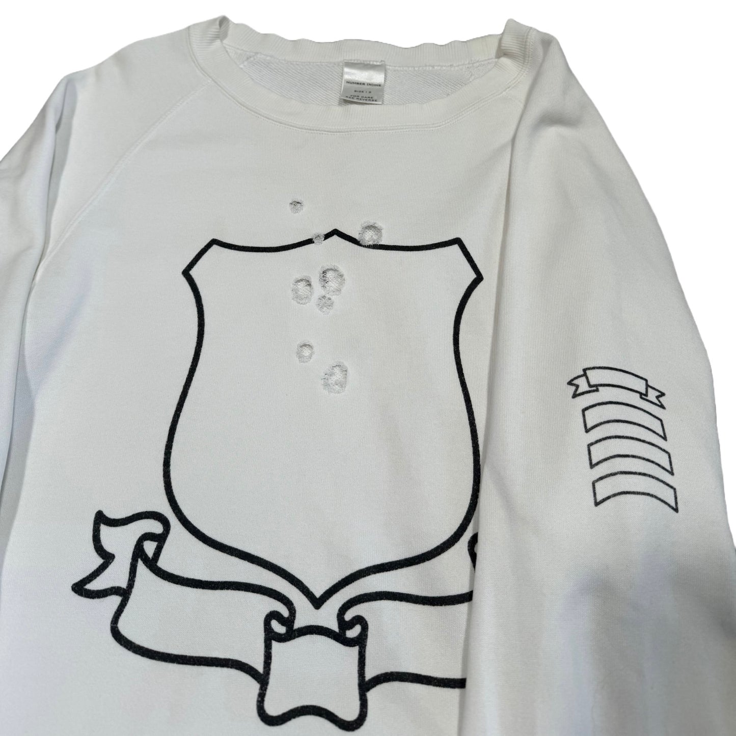 Number (N)ine SS01 Shield Crest Sweatshirt