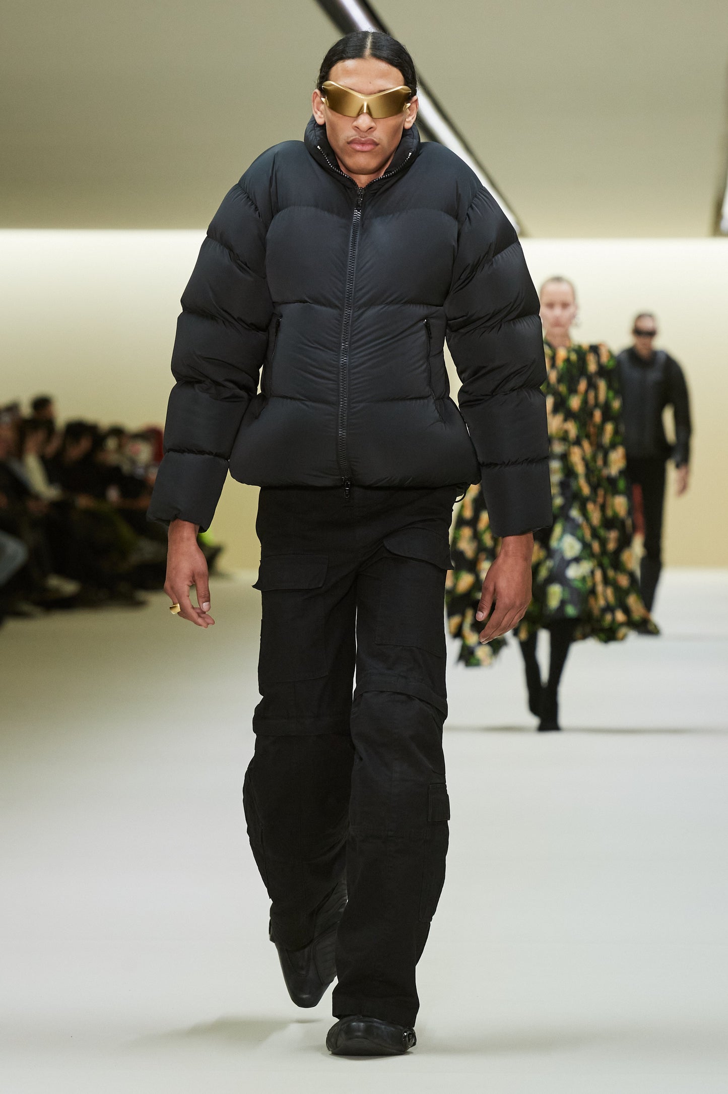 Balenciaga Winter 23 Runway Flared Cargo Pants