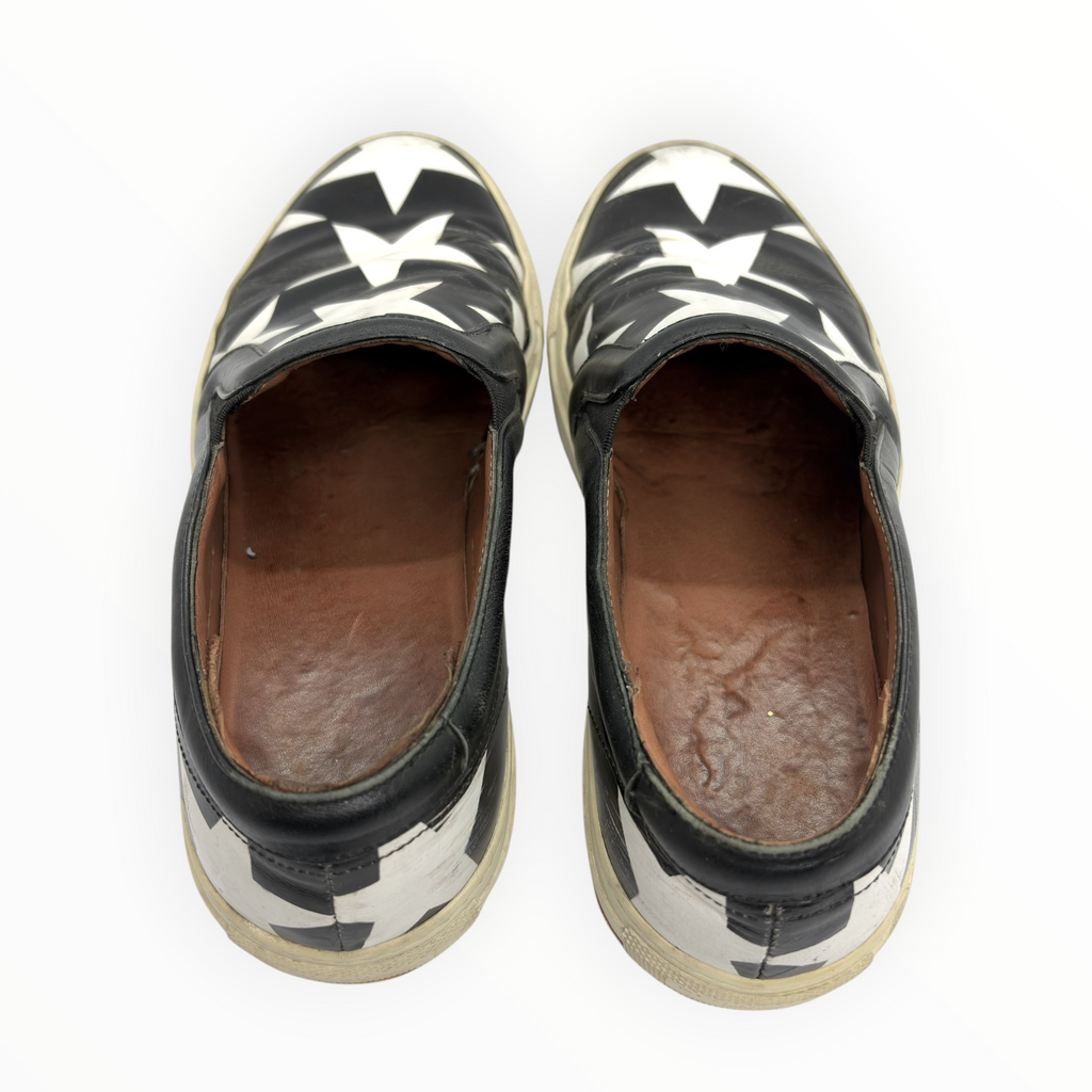 Givenchy Star Print Leather Slip-On Sneakers