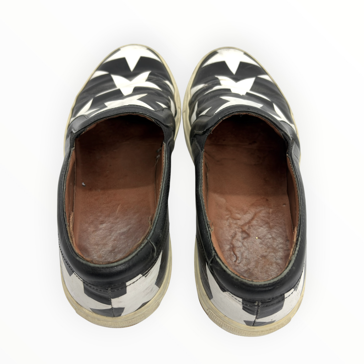 Givenchy Star Print Leather Slip-On Sneakers