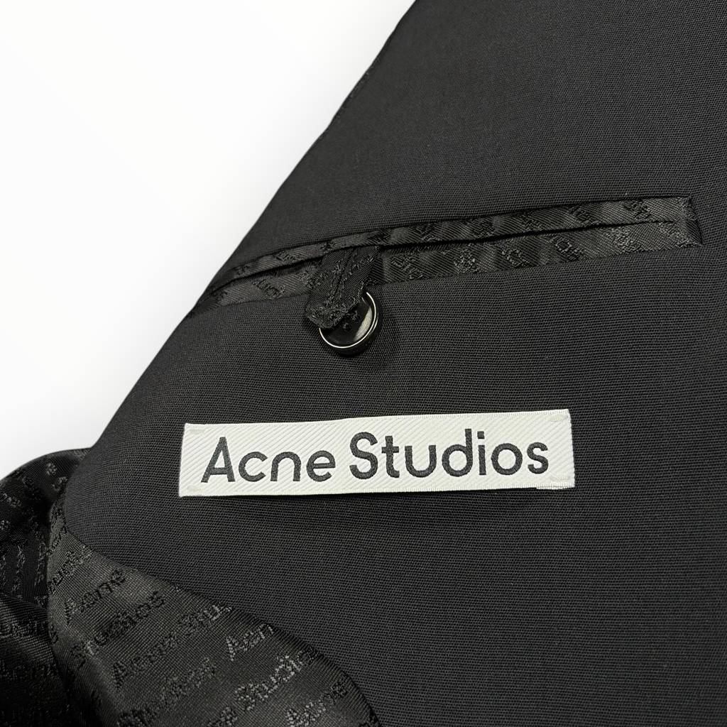 Acne Studios Contrast-Stitch Single-Breasted Blazer