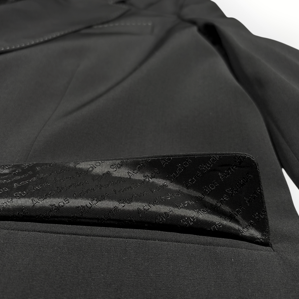 Acne Studios Contrast-Stitch Single-Breasted Blazer