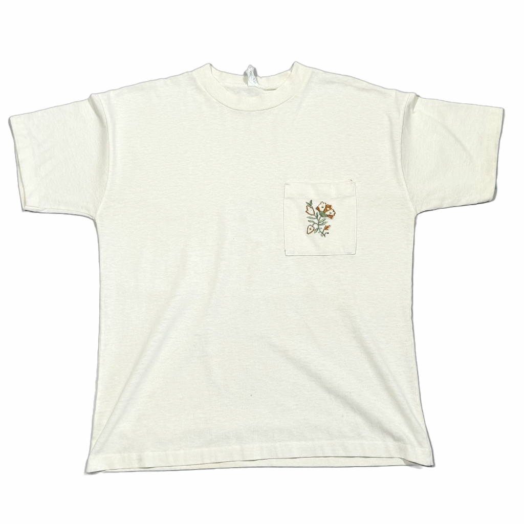Vintage Flower Pocket T-Shirt
