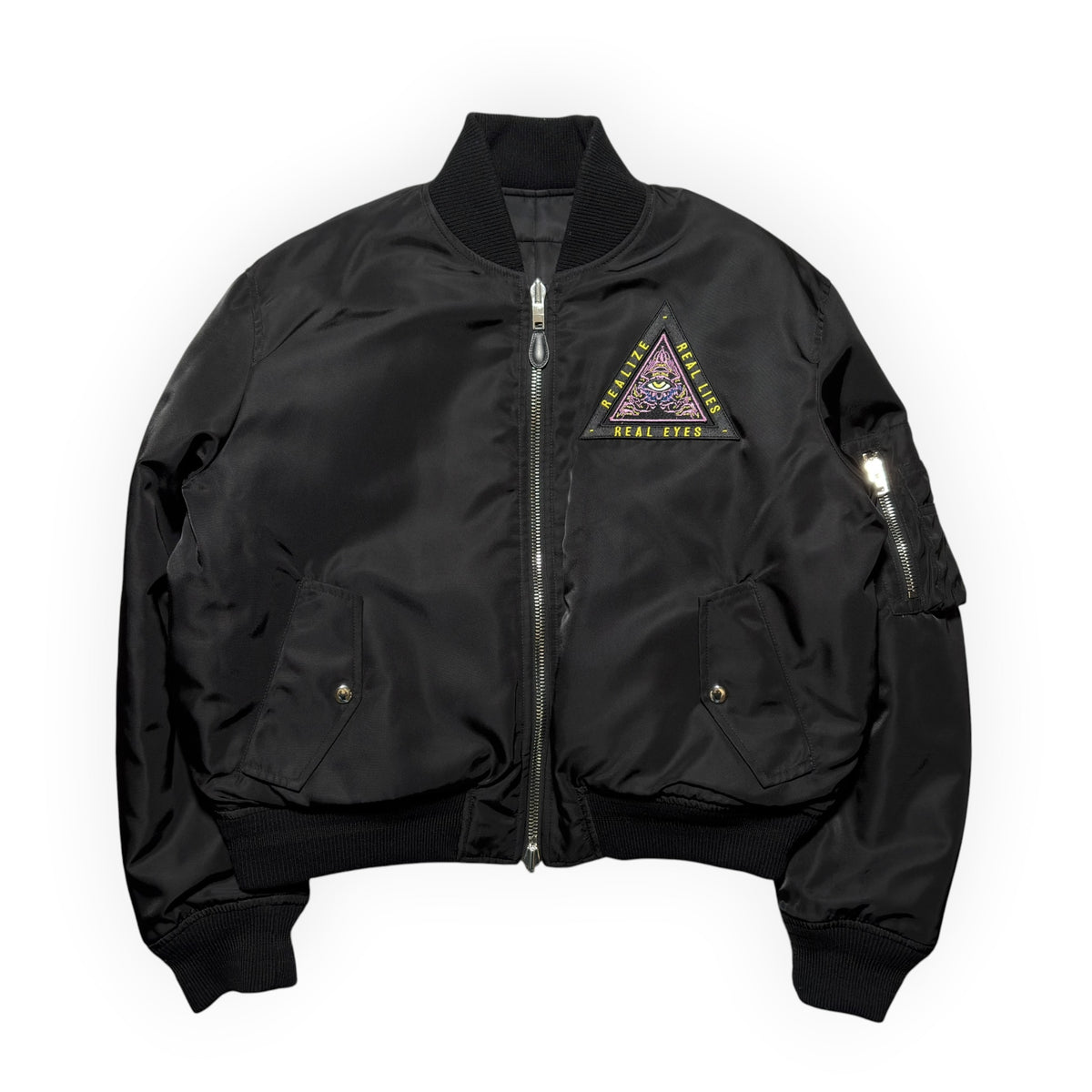 Givenchy FW17 Real Eyes Patch Bomber Jacket