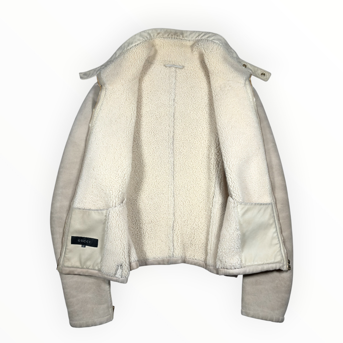 Gucci FW00 Shearling Moto Jacket