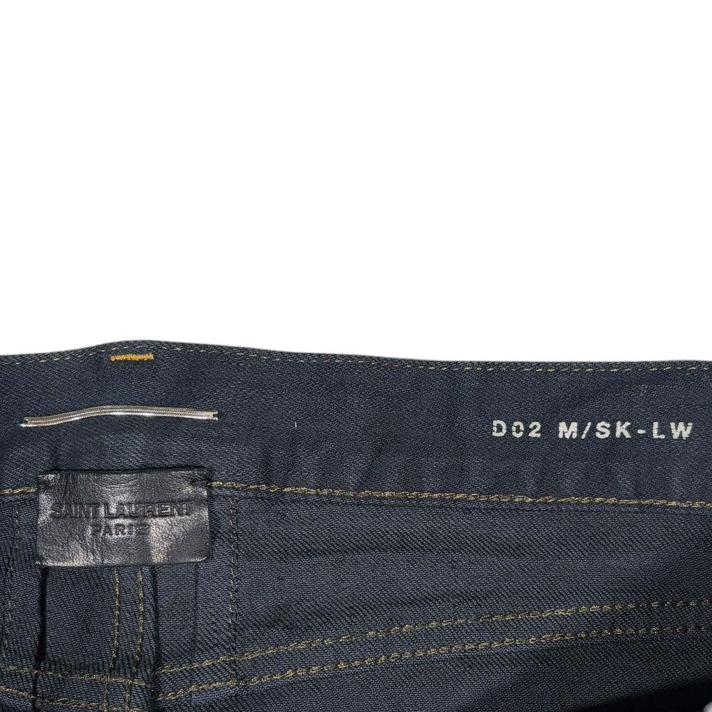 Saint Laurent Paris AW13 Oil Stain Scab Denim Jeans