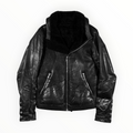 Rick Owens FW12 "Mountain" Leather & Shearling Collar Jacket