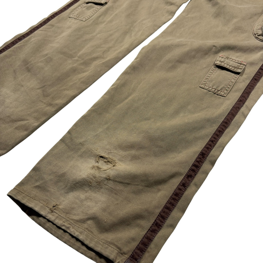 Dolce & Gabbana Olive Green Multi-Pocket Cargo Trousers