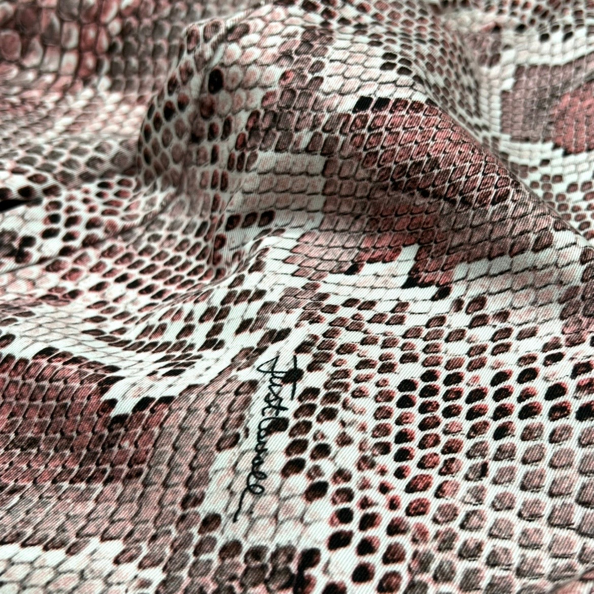 Just Cavalli Pink Python-Print Jeans
