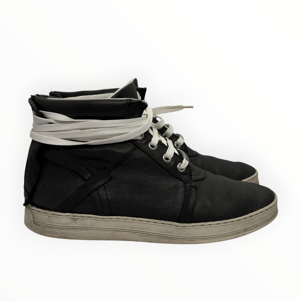 Dior AW07 Rear-Zip Leather Sneakers
