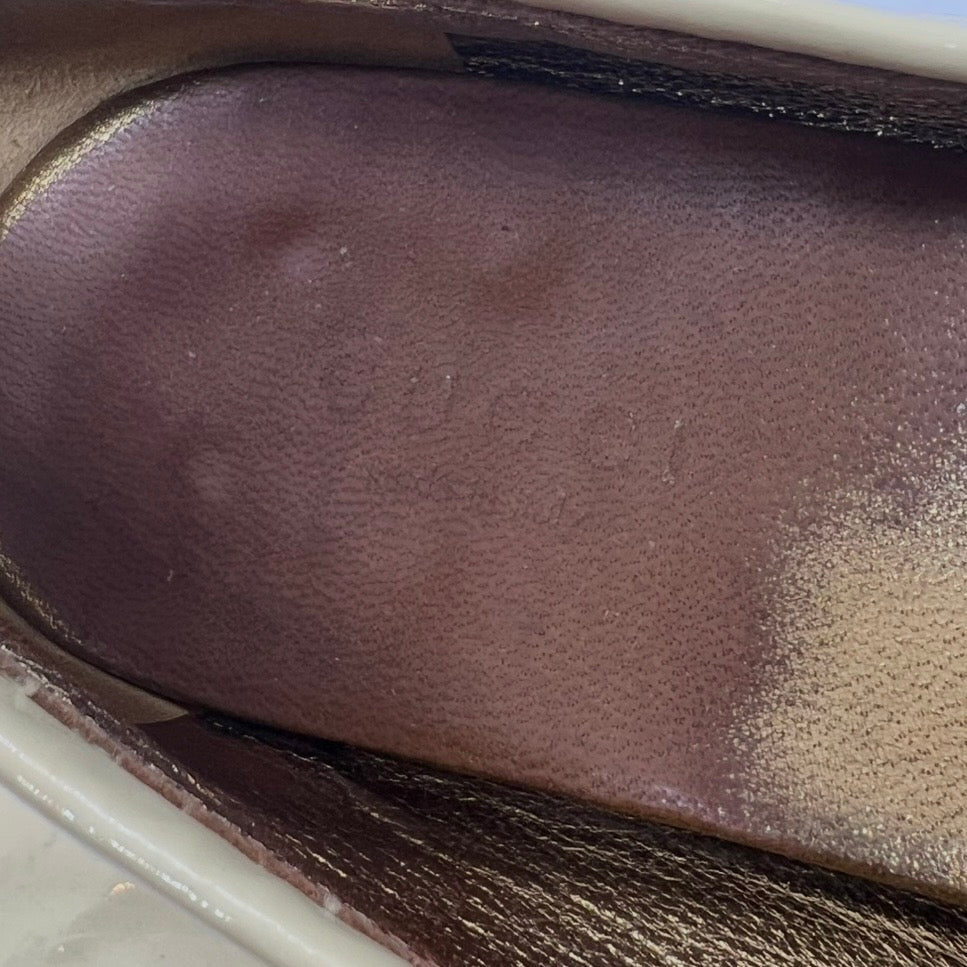 Gucci Horsebit White Loafers