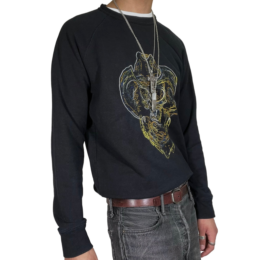Our Legacy Neon Skull Crewneck