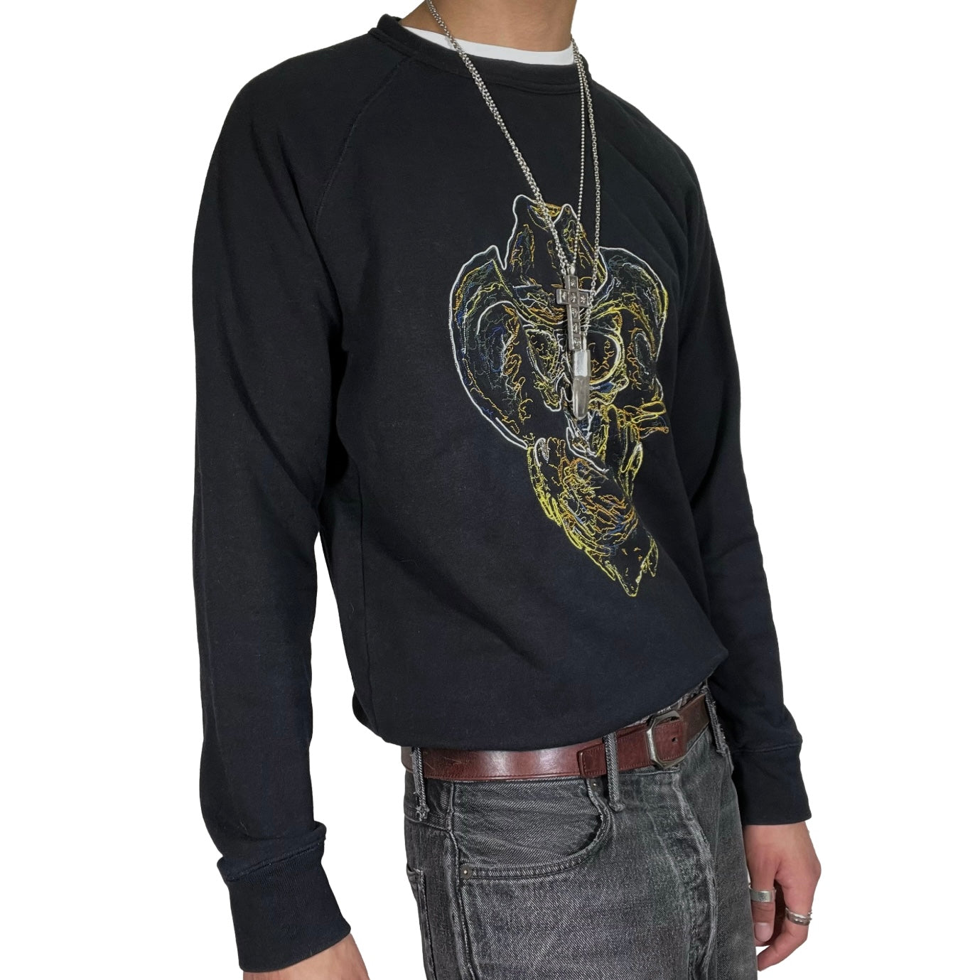 Our Legacy Neon Skull Crewneck