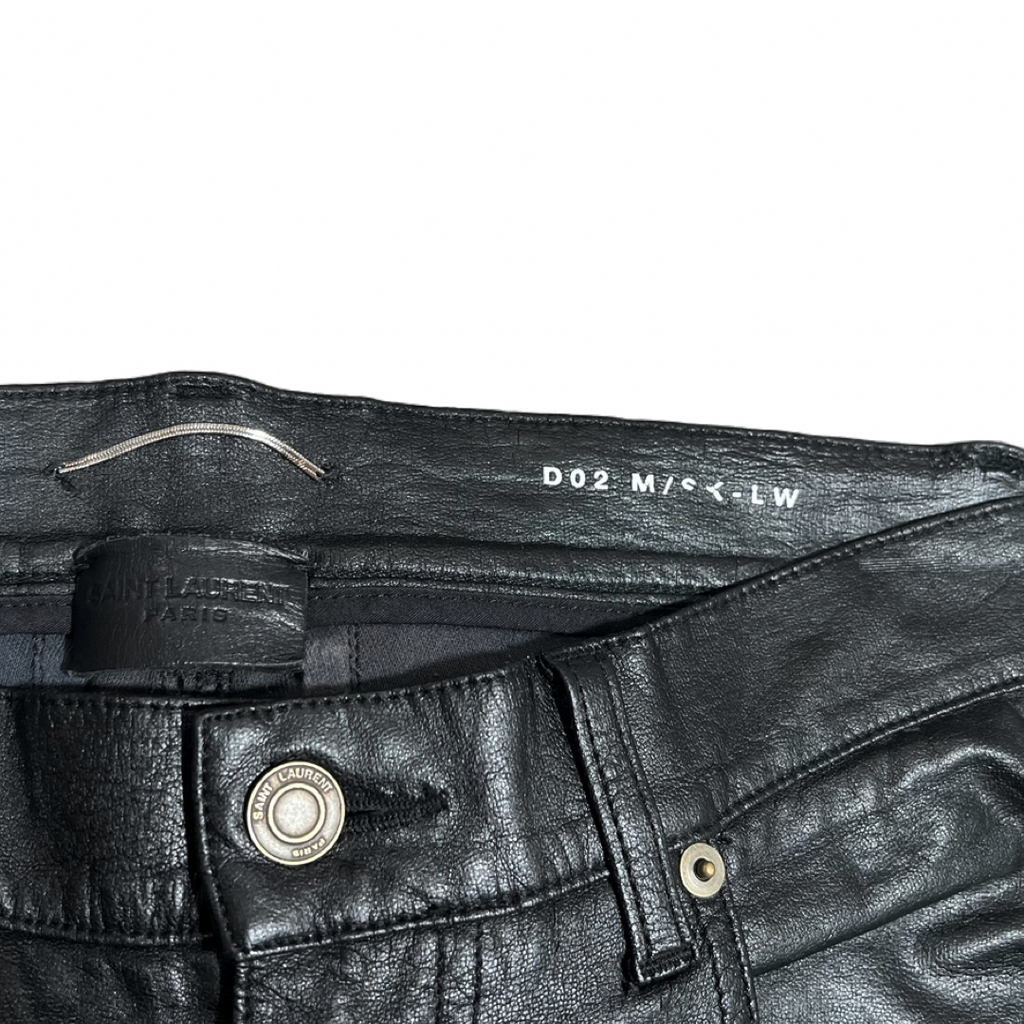 Saint Laurent Paris 2015 D02 Faux Leather Pants