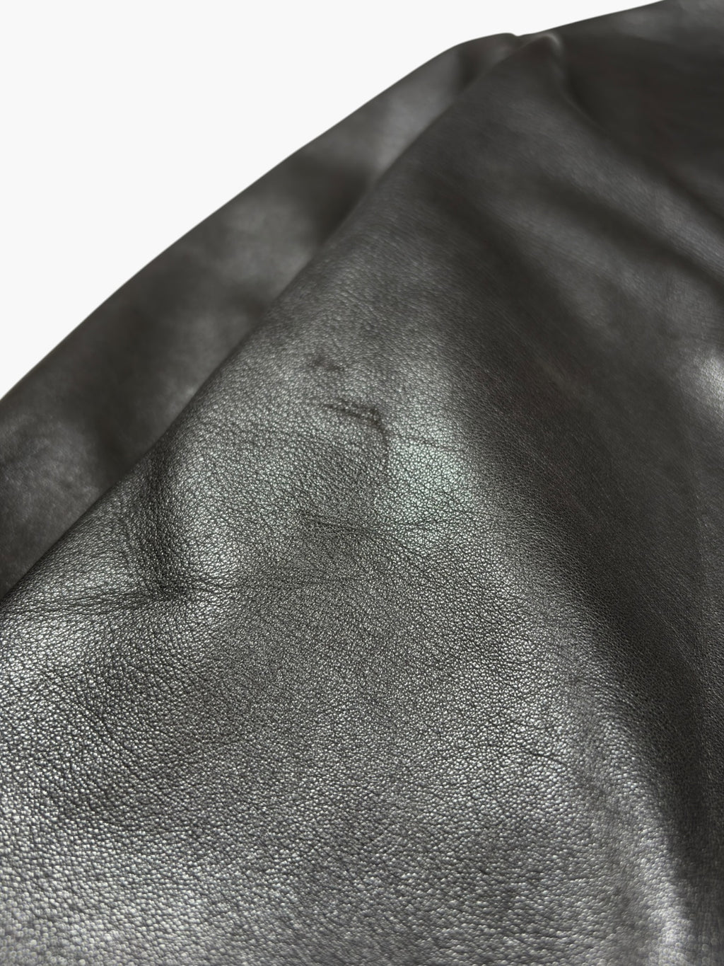 Prada Black Hooded Leather Jacket