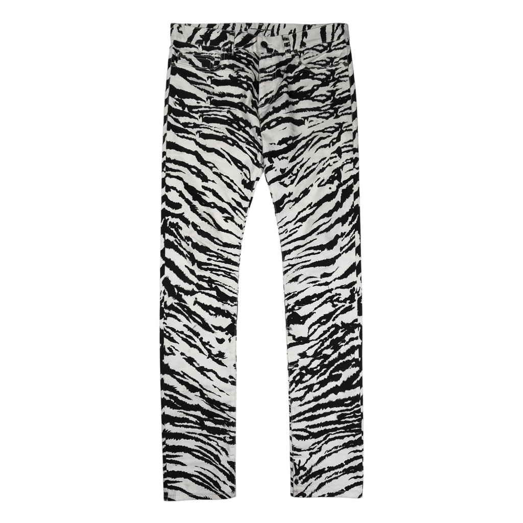 Saint Laurent Paris Hedi Slimane SS14 Tiger/Zebra Print Runway Sample Jeans