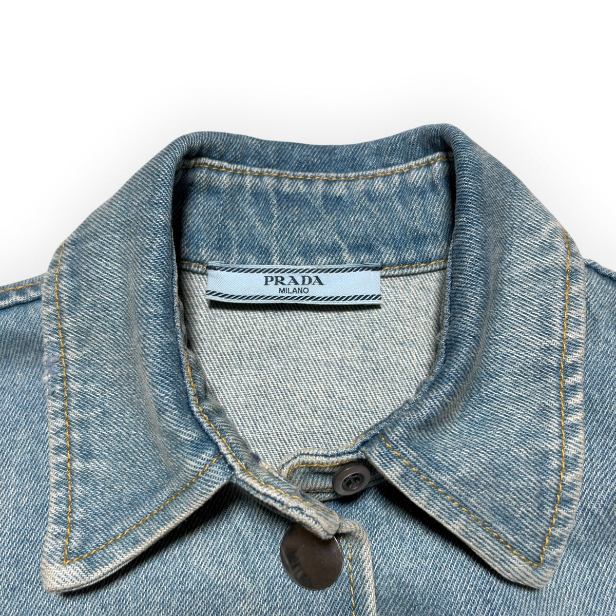 Prada 2021 Oversized Denim Overshirt