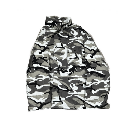 Balenciaga Fall21 Runway Snow Camo Jacket