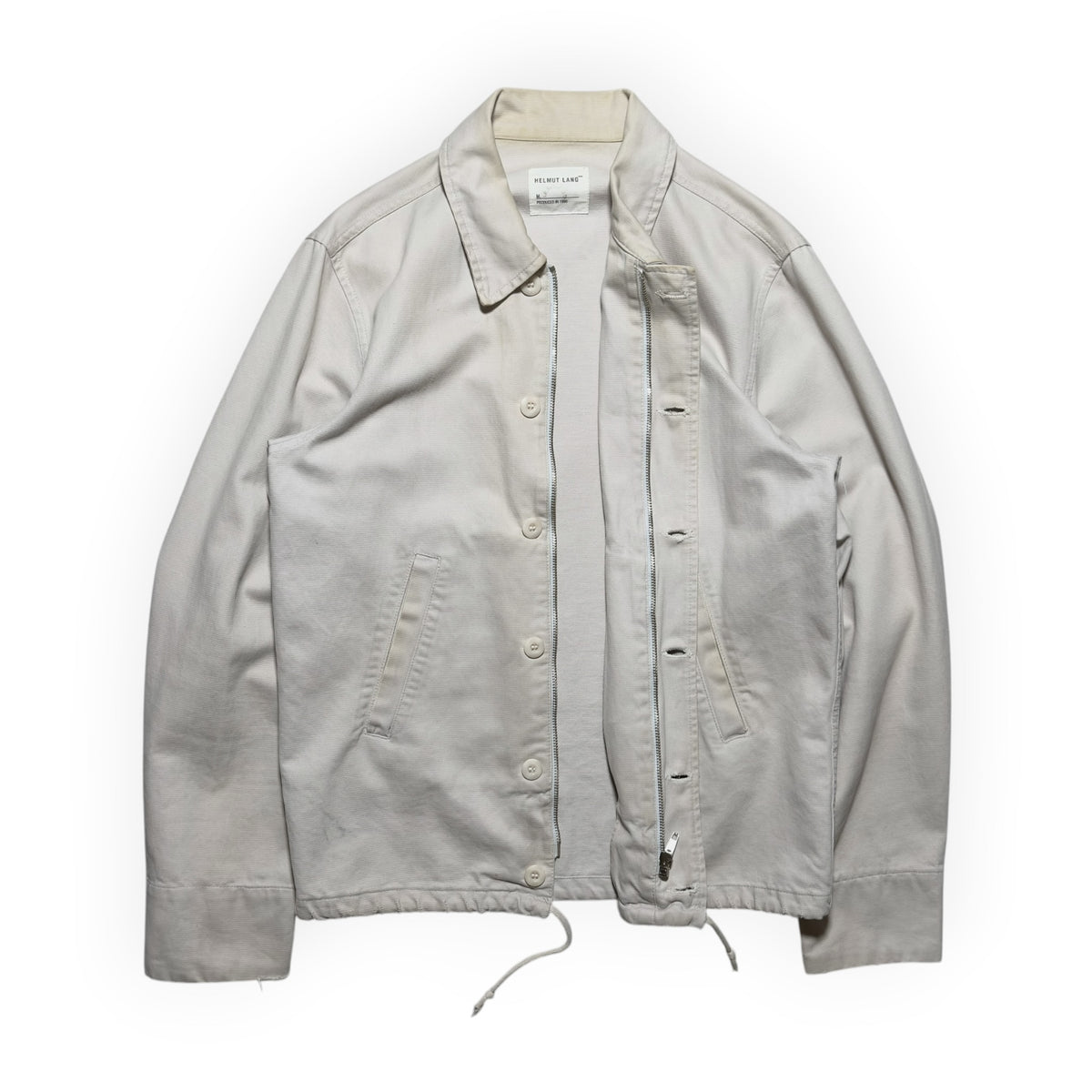 Helmut Lang 1996 Canvas Zip-Up Deck Jacket
